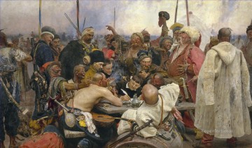 la respuesta de los cosacos zaporozhianos al sultán mahmoud iv 1891 Ilya Repin Pinturas al óleo
